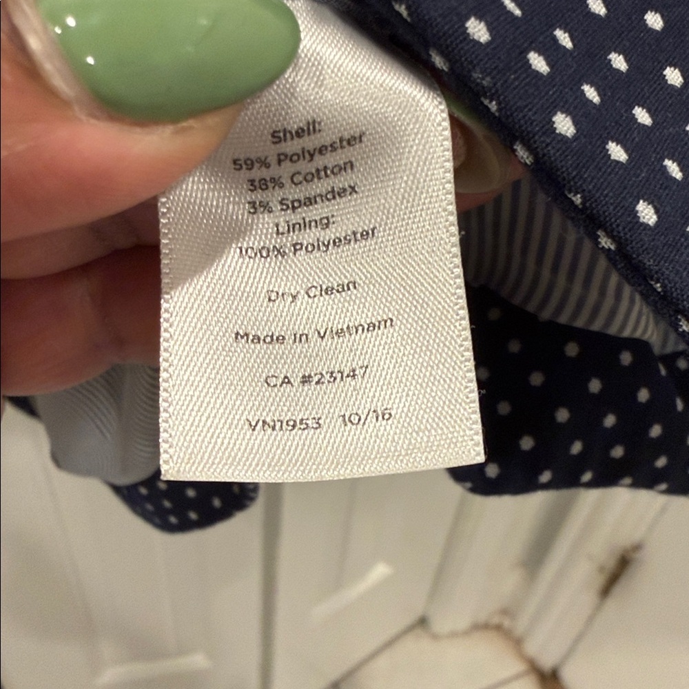 Talbots Black and White Polka Dot Blazer - Picture 3 of 4